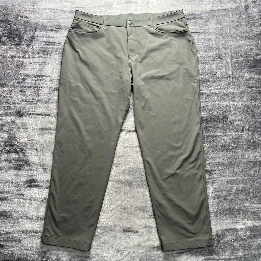 Lululemon ABC Classic Fit Pants Size 38x28 Warpstreme Sage Gray